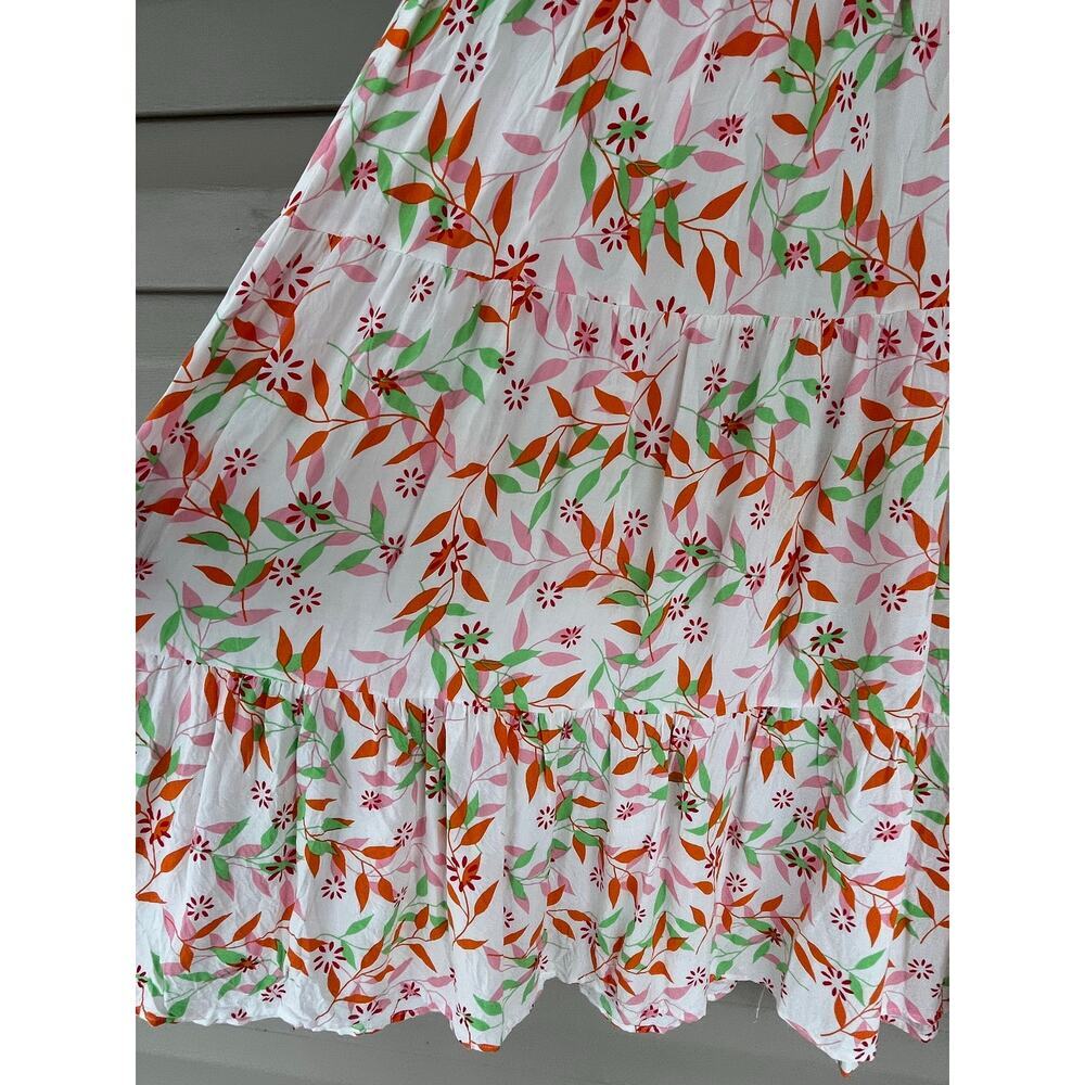 Zesica Women Dress Long summer Floral Size M high waist sleeveless one shoulder - Picture 6 of 10
